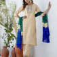 Silk Embroidery and Sequins Work, Embroidery Lace Straight Kurta with Pant & Dupatta