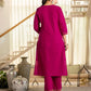 Skylee Pink Cotton Embroidered Straight Kurta with Pant & Dupatta
