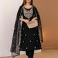 Silk Embroidered Straight Kurta with Pant & Dupatta
