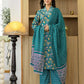 Cotton Printed and Embroidery Lace Anarkali Kurta with Pant & Dupatta