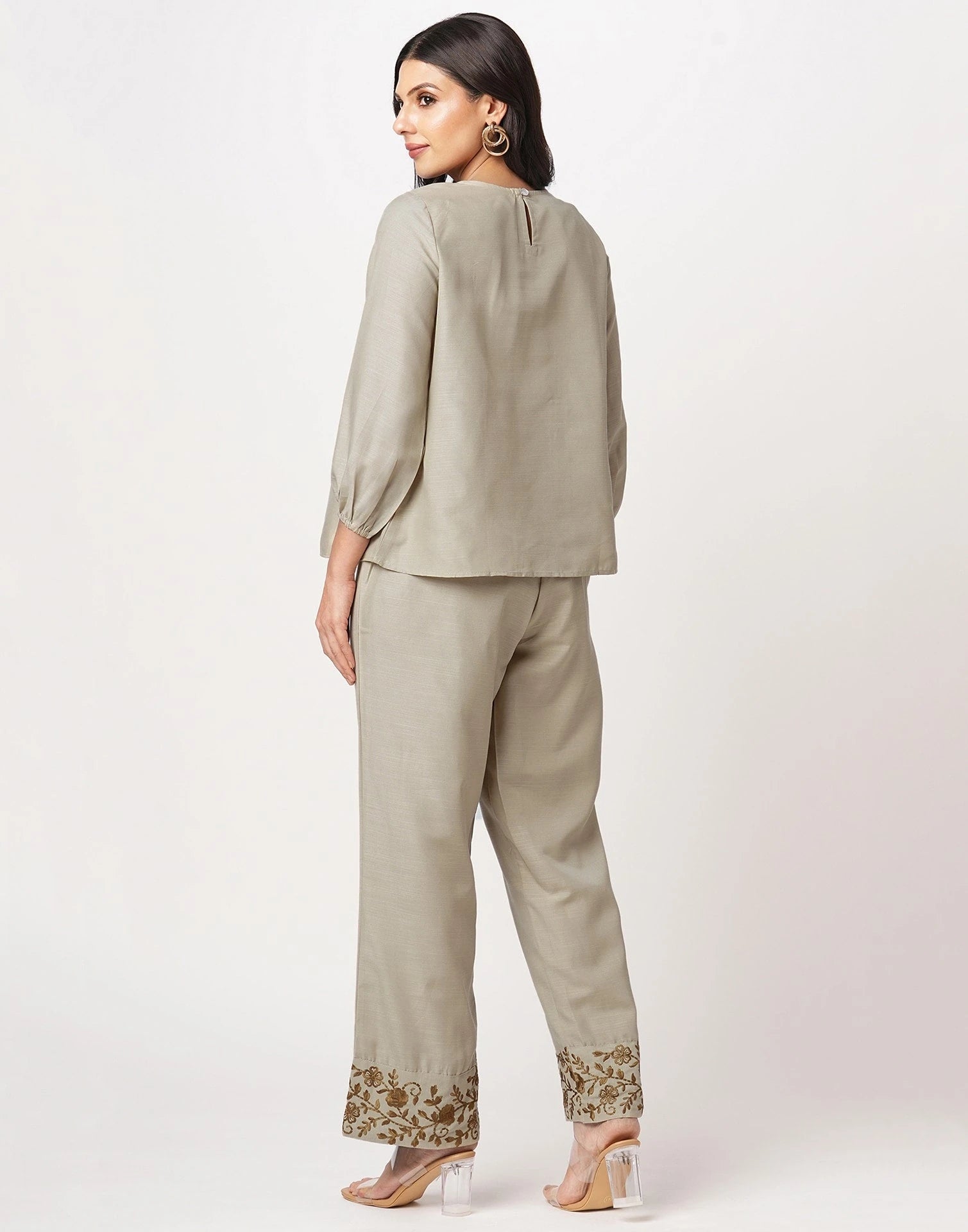 Affordable Beige cotton co-ord set