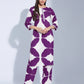 Purple cotton affordable co-ord set