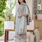 Grey Cotton Woven Straight Kurta Set with Pant & Dupatta under 1250 