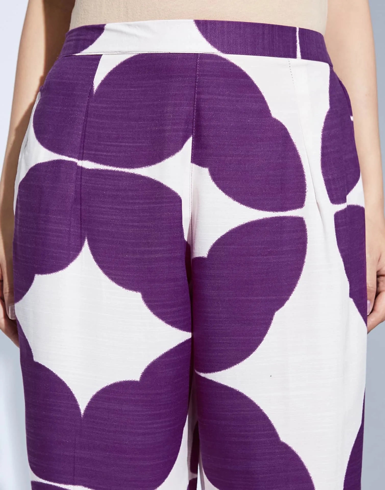 Purple cotton affordable co-ord set