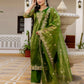 Net Sequins, Embroidery and Gota Lace Straight Kurta with Pant & Dupatta