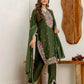 Green Silk Embroidered Straight Kurta Set with Pant and Dupatta for Women under 1299