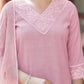 Cotton Blend Embroidery and Lace Straight Kurta with Pant & Dupatta