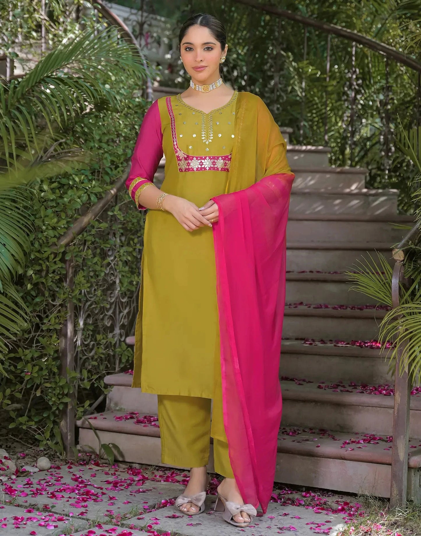 silk kurta set for women
