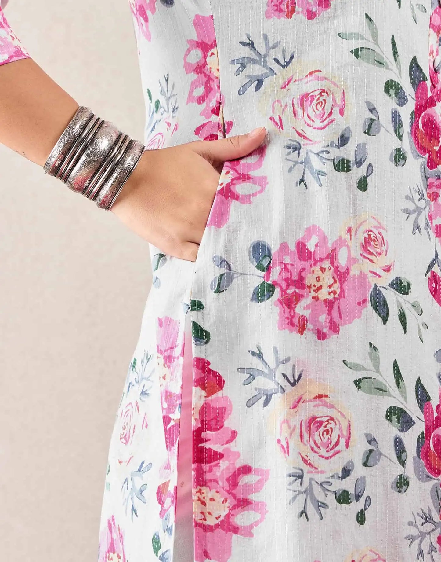 Cotton Printed Straight Kurti