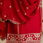 Silk Straight Embroidery Round Neck Kurta with Pant & Dupatta