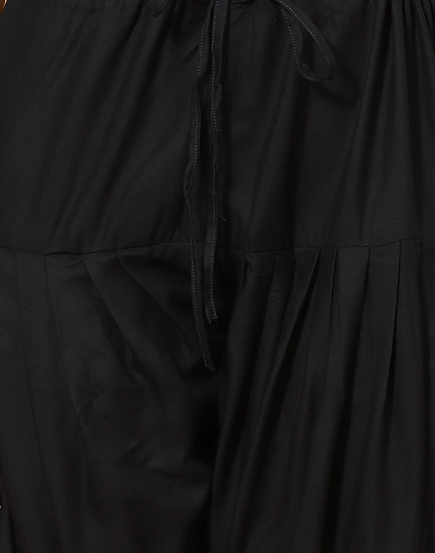 Black Rayon Straight Kurta Set with Embroidery and Dupatta under 1000