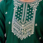 Silk Embroidery, Sequins Work and Gota Lace Straight Kurta with Pant & Dupatta