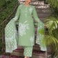 Cotton Printed V-Neck Straight Kurta with Pant & Dupatta