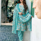Cotton Blend Foil Printed and Printed Fabric Lace Straight Kurta with Pant & Dupatta