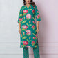 Affordable Green Cotton Printed Straight Kurta Set under 999