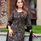 Crepe Printed A-Line Kurta with Pant & Dupatta