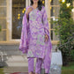 Rayon Printed V-Neck Straight Kurta with Pant & Dupatta