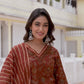 Cotton Printed A-Line Kurta with Pant & Dupatta