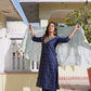 Silk Blend Embroidery and Sequins Work, Weaving, Lace Straight Kurta with Pant & Dupatta