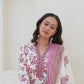 Cotton Printed, Embroidery and Mirror Work, Foil Print A-Line Kurta with Pant & Dupatta
