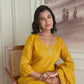 Silk Blend Embroidered Straight Kurta with Pant & Dupatta