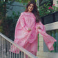 Cotton Blend Badhani Printed, Foil Printed and Gota Lace Straight Kurta with Pant & Dupatta