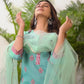 Cotton Blend Embroidered Straight Kurta with Pant & Dupatta