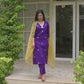 Silk Embroidered Straight Kurta with Pant & Dupatta