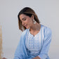 Cotton Embroidery and Mirror Work A-Line Kurta with Pant & Dupatta