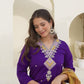 Silk Embroidered Straight Kurta with Pant & Dupatta