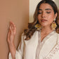 White Silk Embroidered Straight Kurta Set with Pant & Dupatta for Women Casual & Daily Wear under 1299