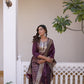 Silk Blend Weaving, Embroidery and Sequins Work A-Line Kurta with Pant & Dupatta