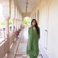 Silk Blend Sequins, Embroidery and Lace Straight Kurta with Pant & Dupatta
