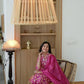 Cotton Printed and Embroidery Lace Anarkali Kurta with Pant & Dupatta