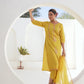 Silk Blend Embroidery and Mirror Work Straight Kurta with Pant & Dupatta