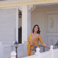 Cotton Blend Foil Printed and Printed Lace Straight Kurta with Pant & Dupatta