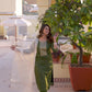 Chanderi Jaquard, Sequin Embroidery and Sequin Emb Lace Straight Kurta with Pant & Dupatta