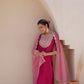 Silk Blend Embroidery and Sequins Work Straight Kurta with Pant & Dupatta