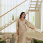 Beige Cotton Woven Straight Kurta Set with Pant & Dupatta under 1250