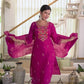 Cotton Embroidered Straight Kurta with Pant & Dupatta