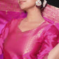 Silk Blend Jacquard Work Straight Kurta with Pant & Dupatta