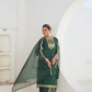 Silk Embroidery, Sequins Work and Gota Lace Straight Kurta with Pant & Dupatta