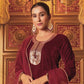 Velvet Sequins, Embroidery and Gota Lace Straight Kurta with Pant & Dupatta