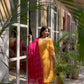 Silk Blend Embroidery and Sequins Work, Weaving, Lace Straight Kurta with Pant & Dupatta
