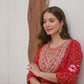 Cotton Printed Straight Kurta with Pant & Dupatta