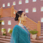 Velvet Sequins, Embroidery and Gota Lace Straight Kurta with Pant & Dupatta