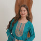 Blue Silk Embroidered Anarkali Kurta Set with Pant and Dupatta for Women Festive Wear under 1299
