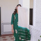 Cotton Printed Straight Kurta with Pant & Dupatta