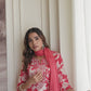 Cotton Printed Straight Kurta with Pant & Dupatta