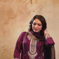 Silk Embroidered Straight Kurta with Pant & Dupatta